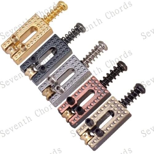 6 Pcs Roller Saddle Guitar Bridge String Saddles for Electric Bridge - Chrome & Black & Gold & Copper red for choose