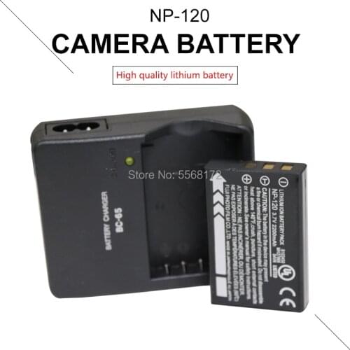 1PC 2200mAh NP-120 NP 120 Battery + 1PCS BC-65 charger for Fujifilm FinePix F10 F11 Zoom M603 MX4 603 Batteries bateria celular