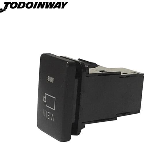 Car Camera Switch Blue LED Camera View Control Push Button Accessories For Toyota Highlander RAV4 Yaris 2008 Sequoia Tacoma 2012