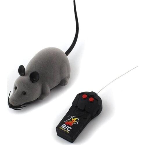 3 Colors Mouse Cat Toy Wireless Remote Control Pet Toys Interactive Pluch Mouse RC Electronic Rat Mice Toy For Kitten Cat