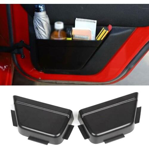 Passenger Door Side Insert Storage Tray Organizer Car Rear Door Net Pocket Storage Box Organizer for Jeep Wrangler JK 2011-2017