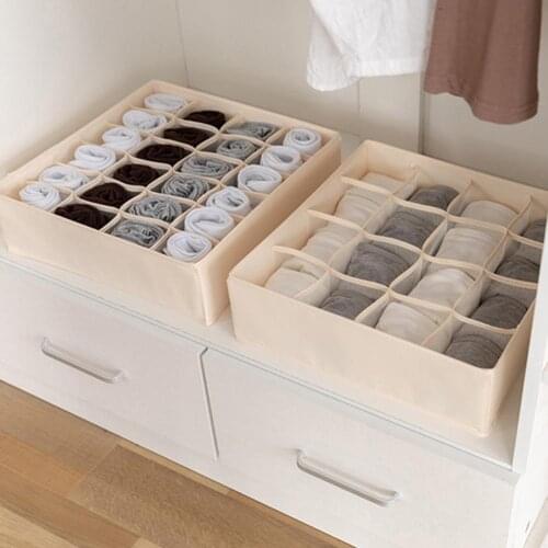 Large Capacity Oxford Cloth Closet Underwear Necktie Socks Bra Storage Boxes Case Container Clothing Organizer