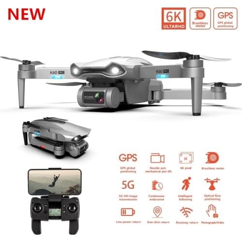 NEW GPS Drone with Camera HD 6K Brushless MOTOR 5G WiFi FPV Drone quadcopter with GPS RC Helicopter Dual positioning Camera Dron