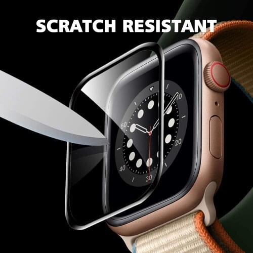 Screen Protector for Apple Watch Series 6/SE/5/4 44mm 40mm film 3D Curved Edge Anti-Scratch Bubble Free HD Flexible Protector