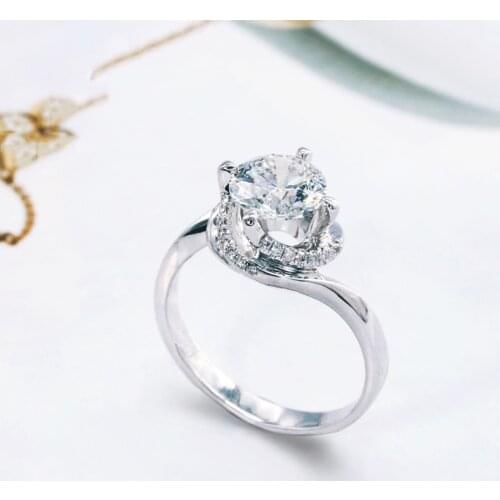 MENGYI Exquisite Luxury Wedding Rings Creative Twist Design With AAA Cubic Zirconia Silvery Ring For Women Fashion Jewelry Gifts