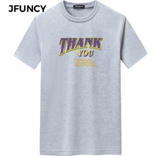 JFUNCY Men's T-shirts With Print