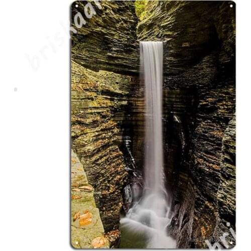 Cavern Cascade Metal Signs create Cinema Living Room Mural Mural Painting Tin sign Posters