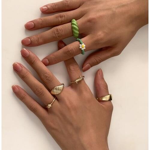 Matching rings set for women anillo bagues bohemian jewelry teen girls sieraden accesorios mujer fashion 2021 bijoux lgbt gift