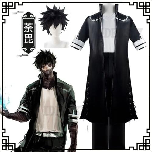 My Hero Academia Boku no Hero Academia OCHACO URARAKA Dabi Cosplay Costume Full Set Men Women Jacket Coat T Shirt wig full set