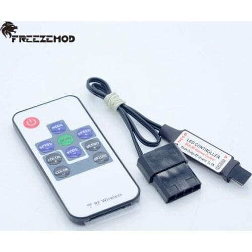 FREEZEMOD computer water cooler for block tank dedicated 12V colorful RGB remote control. RGB-YKKZ