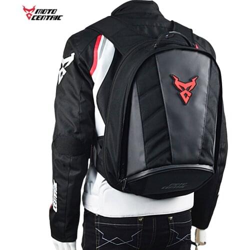 MOTOCENTRIC Biker Backpack Waterproof Motorcycle Full Face Helmet Pack Luggage Bag Large Capacity Outdoor Travel Motocross Bag