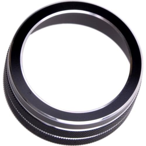 New Aluminium Alloy Black Car Interior Multimedia Decoration Ring Knob Cover Fit for Infiniti Q50 2014 2015 2016 2017 2018 2019