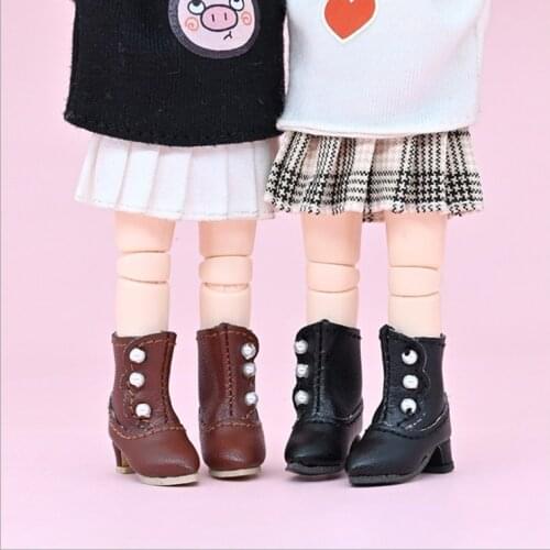 Ob11 baby clothes high heel pointed boots shoes Ymy body GSC body 1/12 BJD doll shoes doll accessories
