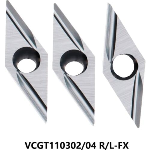 Original VCGT VCGT110302L-FX VCGT110302R-FX VCGT110304R-FX T1500A T1200A Carbide Inserts VCGT110302 VCGT110302 Lathe Cutter CNC