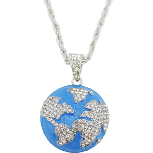 New Travis Scott Necklace Earth Man Women Hip Hop Party Jewelry Gift