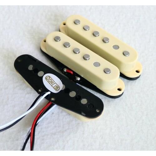 Modern style Warm Sound Single ST guitar pickup with Alnico rods in black/white and ivory colors electric guitar pickups гитара