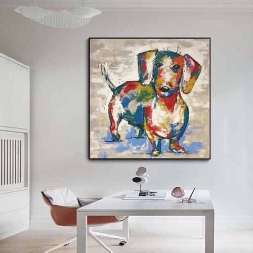 Dachshund Puppy Dog Poster And Prints Painting Cute Animal Watercolour Canvas Wall Art No Frame Kid Room Decor Picture Quadros