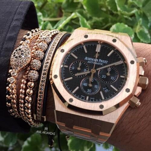 Braided Macrame Bracelet Men Pulseras Mujer Moda 2018 Jewelry 5 Round balls Beaded Anil Arjandas Bracelets DIY Zirconia Pulsera