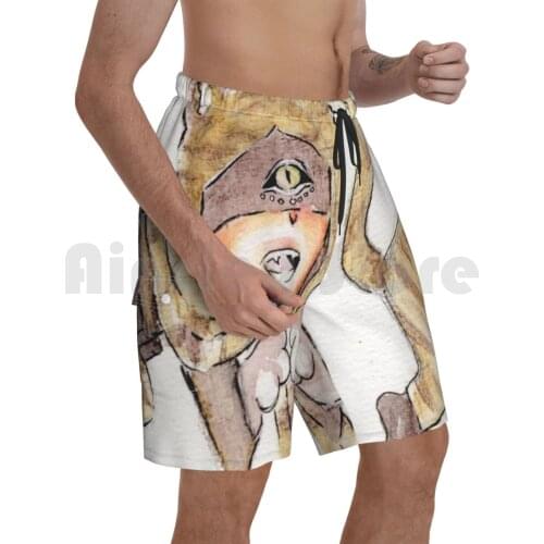 Eli Clark " Longing Tiger " Watercolor Beach Shorts Men Beach Pants Swimwear Eli Clark Tiger Eli Identity V Idv Id5