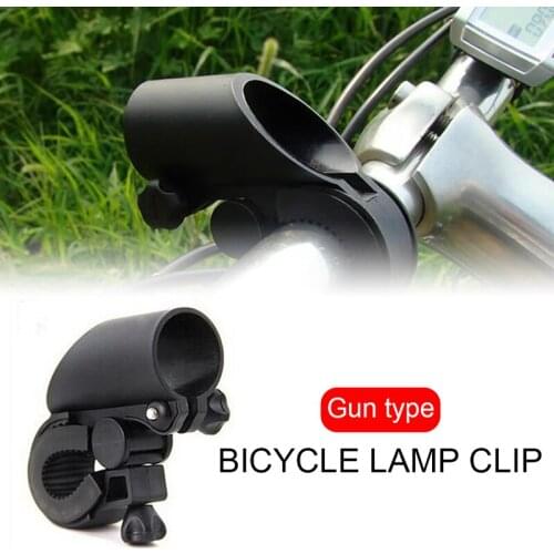 Portable Cycling Bike Bicycle Light Lamp Stand Holder Rotation Grip LED Flashlight Torch Clamp Clip Mount Bracket Accessories
