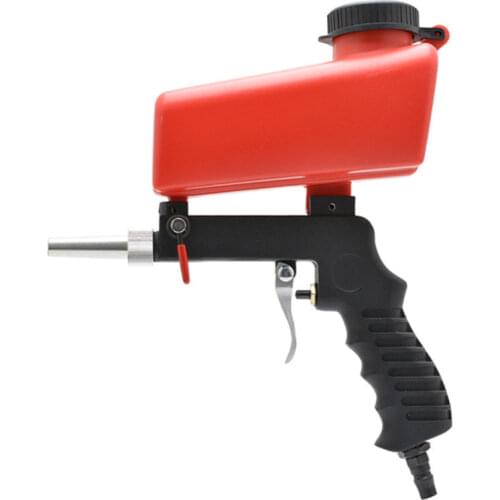 90psi Adjustable Sandblasting Gun Sand Blaster Sand Blasting Machine Gravity Small Handheld Pneumatic Blasting Gun Set
