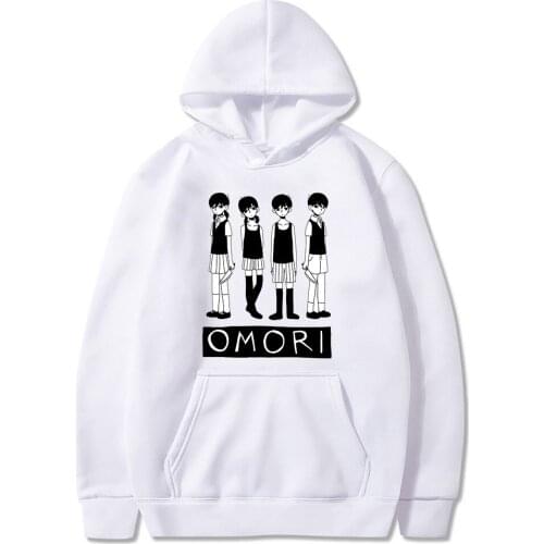 Popular Anime Omori Hooded Sweatshirt Men Women Funny Game Role Cartoon Graffiti Harajuku Casual Winter Long Sleeve Hoodies Top