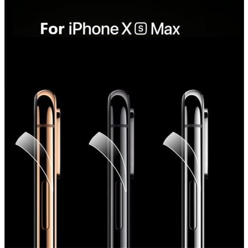 Ultra-thin Sticker For iPhone X XR XS MAX 11 Pro 8 8 Plus Border Side Film Sticker For Transparent Ice Film Sticker Carbon Fiber