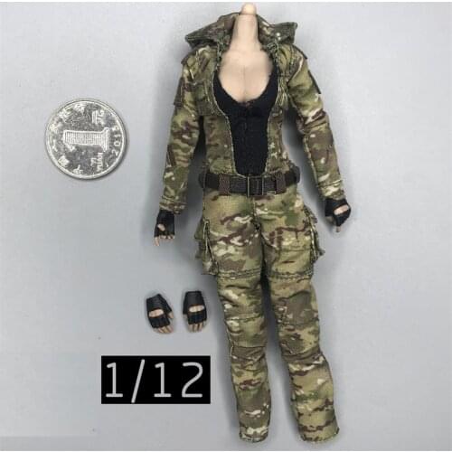 VERYCOOL 1/12th Palm Treasure Series MC Female Soldier Vera Body Figures Dress Suit With Hand Model For 6 inch Doll