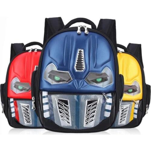 Waterproof 3D Cartoon Robot School Bags for Boys Cool Children Backpacks Kids Schoolbag Mochilas Escolar Infantil