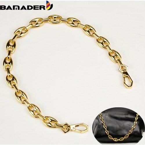 BAMADER Thick Chain Bag Strap Part DIY Handles Pig Nose Shoulder Strap Women Bag Accessories Suitable For handbag Crossbody Bag