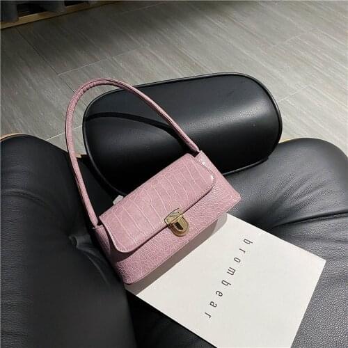 Summer Online Celebrity Womens Shoulder Bag Popular New Fashion Korean Version Stone Pattern Fashion Armpit Bag