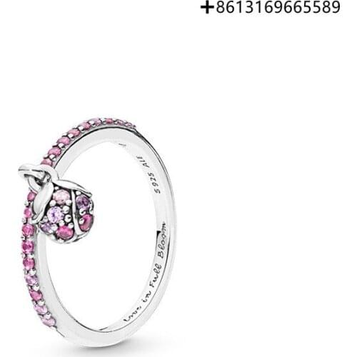 100% 925 Sterling Silver Original Engraved Long Peach Series Ring Factory Direct Batch Free