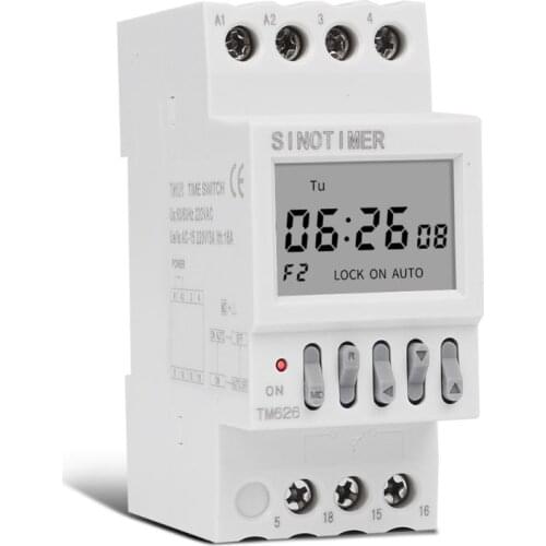2 Channels Separate Time Control Output 7 Days Programmable Timer Clock Switch