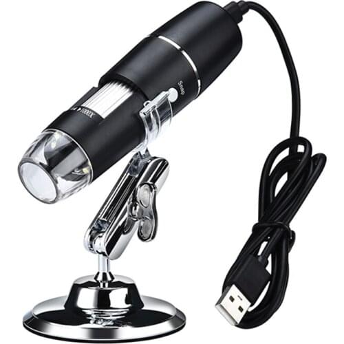 3-in-1 Digital Microscope 1600X/1000X Portable Two Adapters Support Windows Android Phones Magnifier #40
