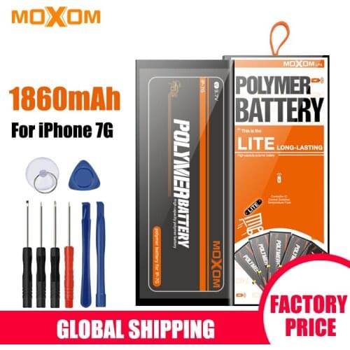 MOXOM Batteries For iPhone 7 Battery 1860mAh High Capacity Replacement Lithium Polymer Battery For iPhone 7 Retail Package