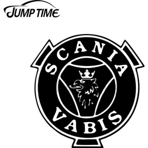 JumpTime 13 x 11cm Scania Vibis Trucks Car Truck Decal Bumper Window Waterproof Scratch-proof Sticker Bumper Window Decoration