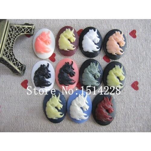 Free shipping! (18*25mm)Mixed colors.resin rhinoceros Cameo .Resin Flatback Cabochon for Earring .jewelry Accessory.DIY