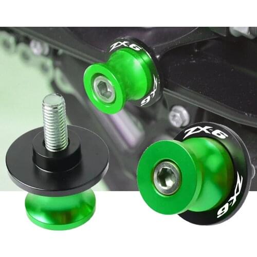 Motorcycle Swingarm Slider Spool 8mm/10mm Stand Screws Cover FOR KAWASAKI ZX-6 ZX 6 1990 1991 1992 1993 1994 1995 1996 1997 1999