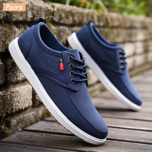 Men Casual Shoes 2019 Canvas Shoes Men Breathable Casual Canvas Men Shoes Walking Men Shoes Chaussure Homme Factory sales