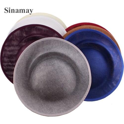Women 30CM Round Big Fascinators Beses Vintage Wedding Headwear Ladies Millinery Hat Fascinator DIY Hair Accessories 5PCS/LOT