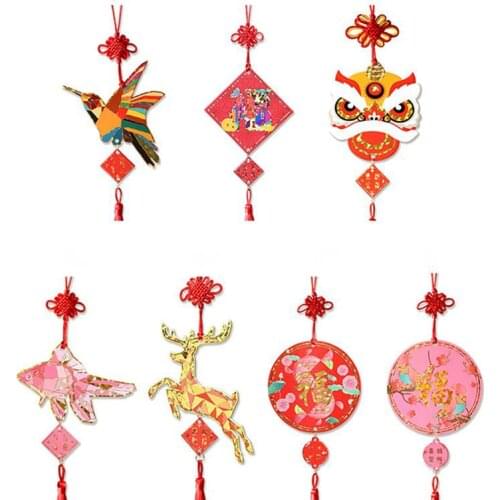 Chinese New Year Decorations 2021 Paper Lantern Chinese Dragon Mascot Happy Spring Festival Home Decorations Hanging Stickers
