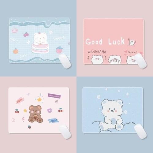 Writing Desk Mats Cute Mouse Pad Laptop Mouse Mat Kawaii Mouse Pad Office Accessories Deskpad Mat for Mice Mouse 22x18cm