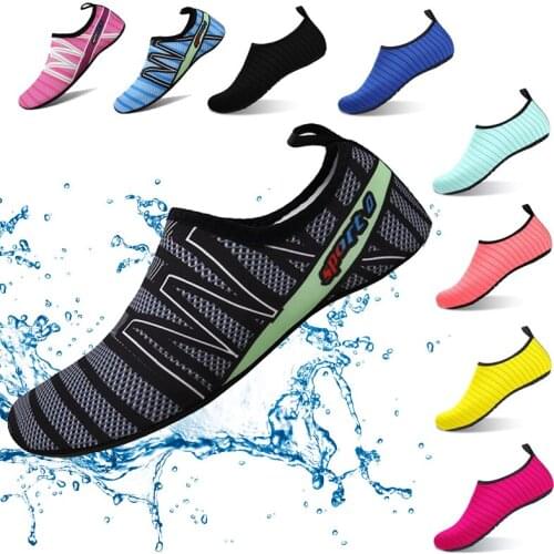 Summer Water Shoes Men Barefoot Quick-Dry Swimming Aqua Shoes Seaside Beach Slip-On Socks Slippers Yoga Training Sneakers Women