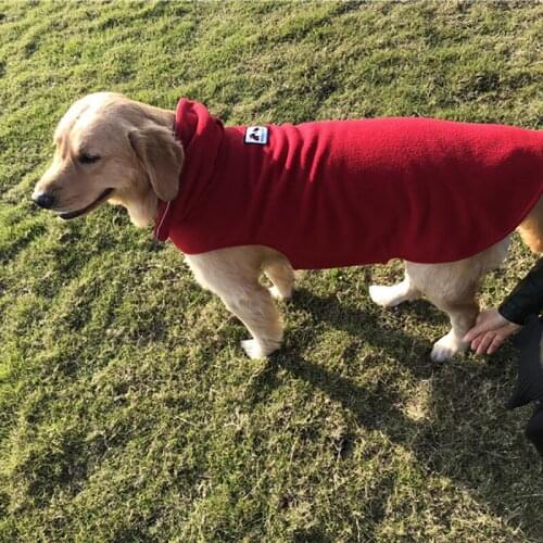 Big Dog Jacket Dogs Clothes Small Bulldog Golden Retriever Dress Soft Fleece Coats Autumn Winter Warm Pets Clothing Dropshippig