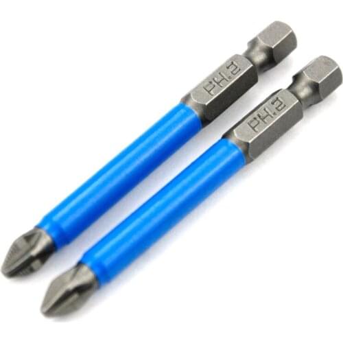 Magnetic Anti-Slip Drill Bit 6Pcs/Set,Practical Hex Shank Anti Slip PH2 Magnetic Impact Screwdriver Drill Bit 85AC