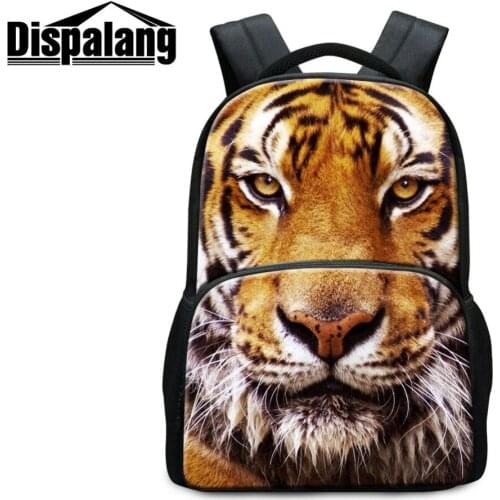 Dispalang Custom Multi-function Felt Laptop Daypack Teens Great Printing Animal Bird Picture on School Backpack for Men and Boy