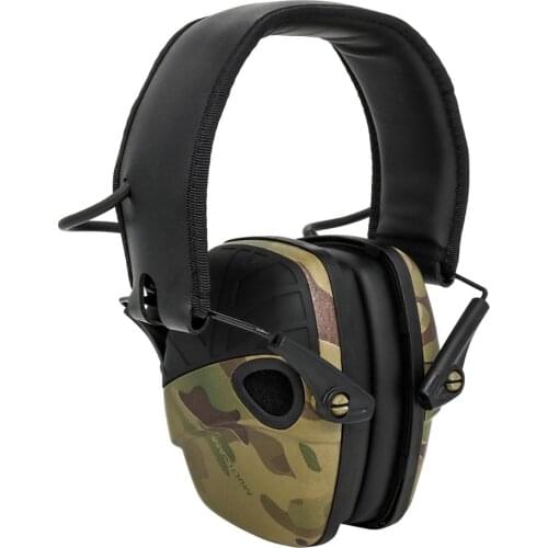 Tactical camouflage MultiCam electronic protection earmuffs hearing protection noise reduction ear protection tactical headphone