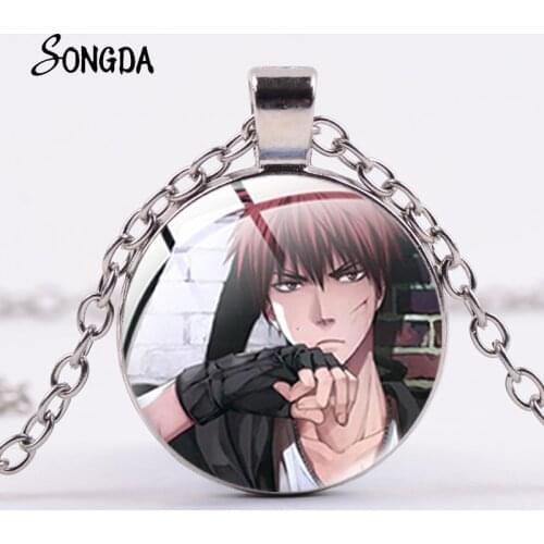 Japan Anime Kuroko No Basuke Cosplay Pendant Necklace Cartoon Figure Kuroko Tetsuya Choker For Basketball Fans Jewelry Men Gifts
