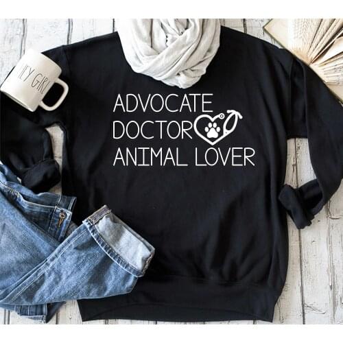 Pet gift Dog lover gifts veterinarian Gift Advocate doctor animal lover Future Veterinarian gifts Cute sweatshirt graphic tops