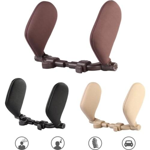 Car Seat Headrest Pillow Car Seat Neck Support 360 Degree Adjustable Both Sides Travel Sleeping Cushion For Kids Adults